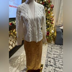 Pencil maxi yellow skirt